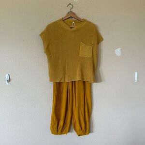 Yellow Amazon Sweater Lounge Set